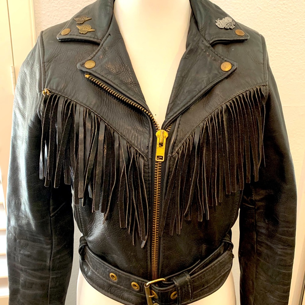 Vintage Leather Moto Jacket